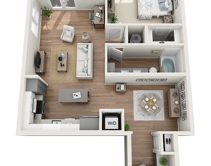 The Sawyer Providence Farm - A5 - 1 Beds - 1 Baths - 933 Sq. ft.