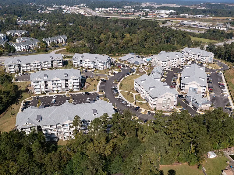 Aerial view of The Highland community