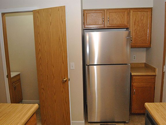 Fridge and 1/2 bath
