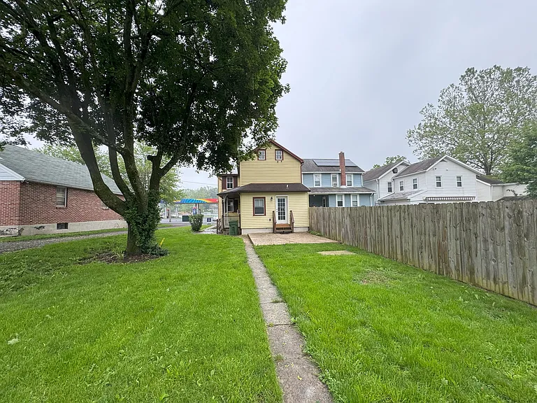 Large back yard