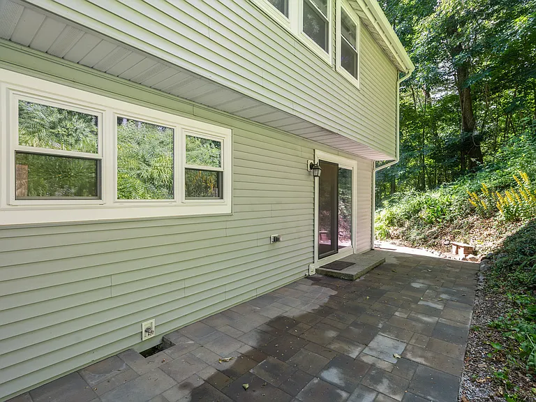 Private Patio. Low maintenance landscaping