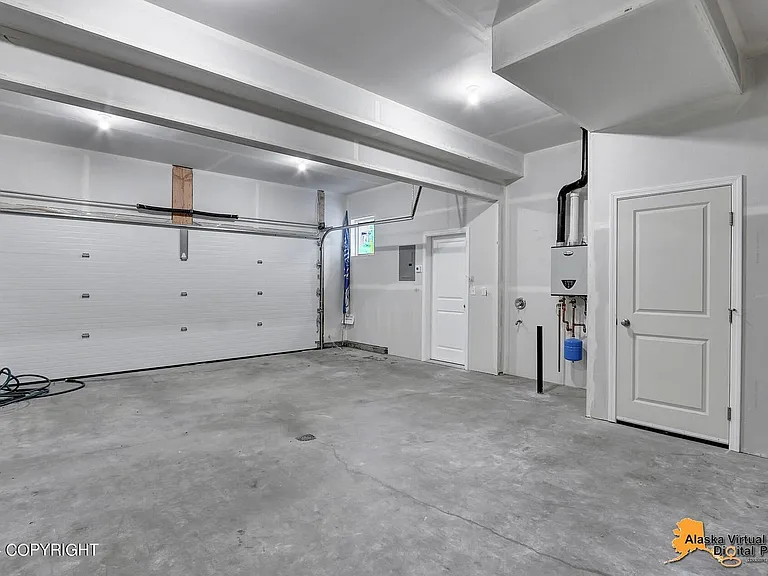 Extra storage areas and tankless hot water heater