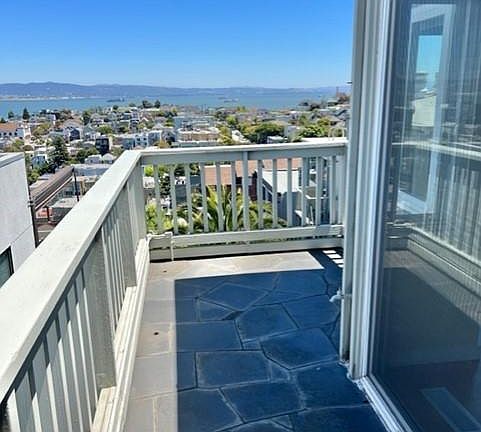 Private balcony with view!