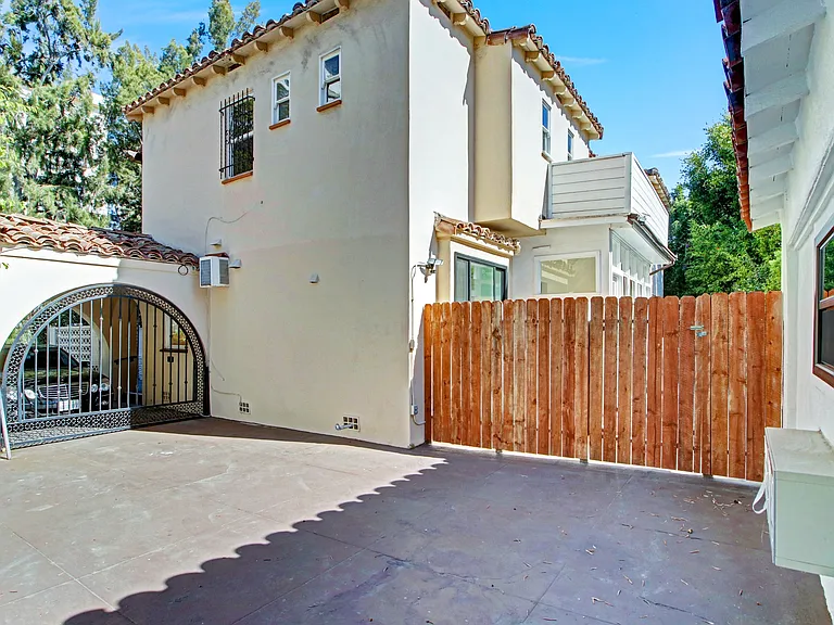Gated entrance to guest house