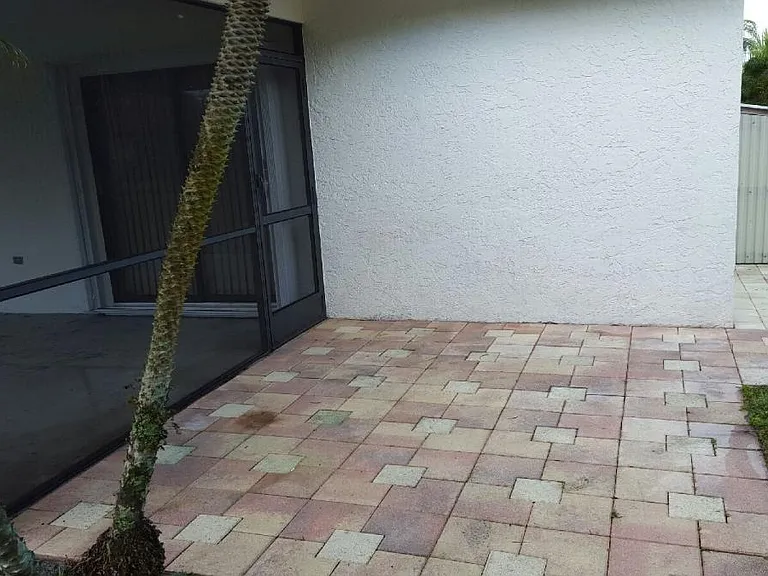 Patio to left of porch