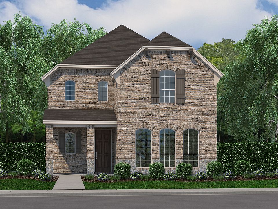Plan 1406 Elevation A with Stone