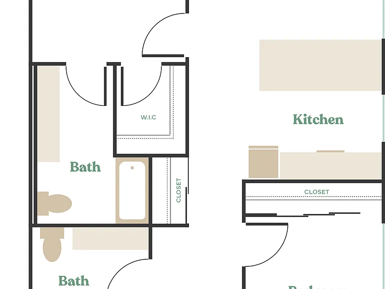 2 Bed, 2 Bath - Apt D 2 Bed, 2 Bath - Apt D