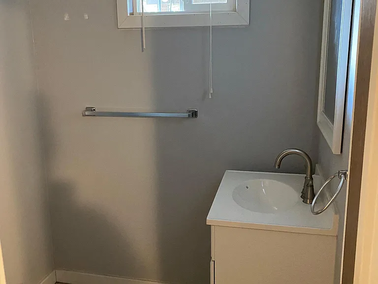 Separate sink area from shower