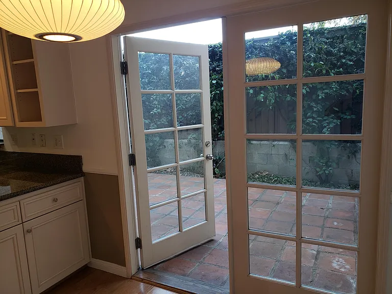 French doors to back terrace