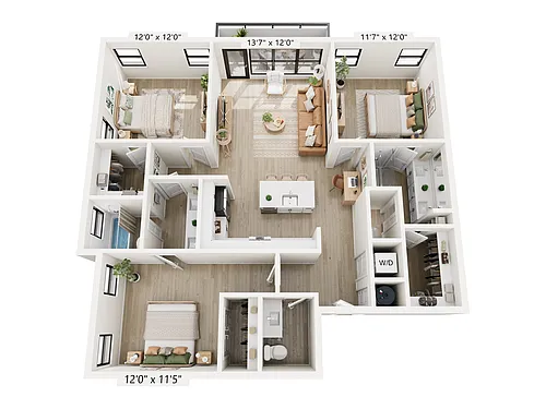 Floor plan 3Aaff