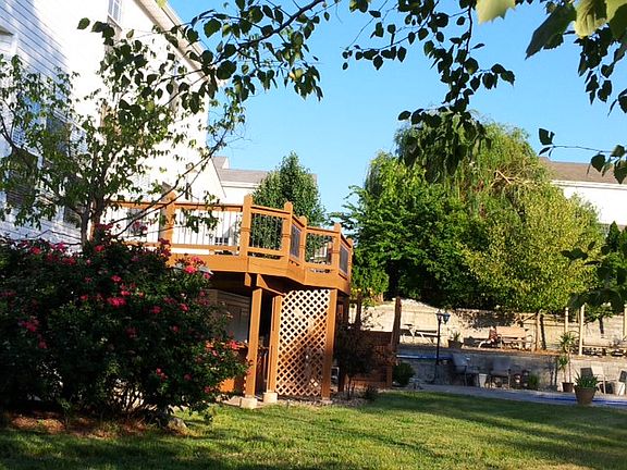 View from side of backyard