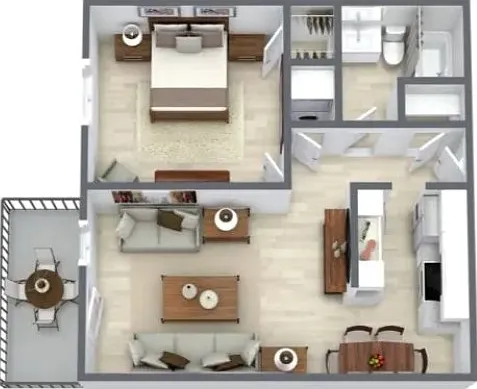 2207 1 BR floorplan 2207 1 BR floorplan