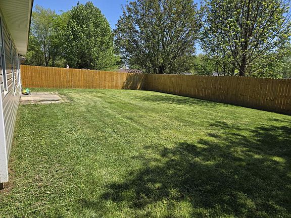 Fully fenced yard
