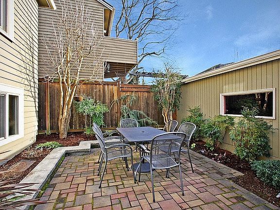 Large backyard patio