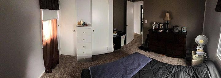 Bedroom #1 with two closets.