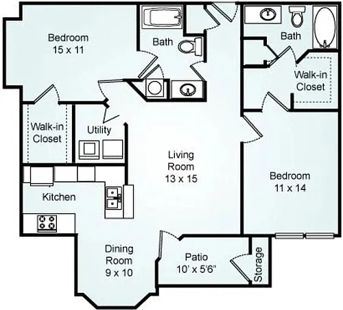 Floor plan B1 - The Butler