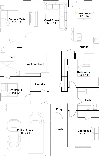 4 bed, 2.0 bath, 1840 sqft, $1,700 — Photo 1