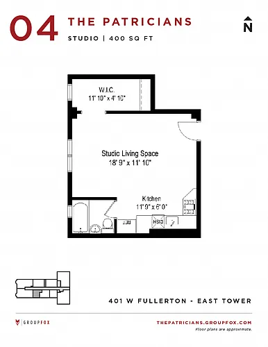 Floor plan Studio