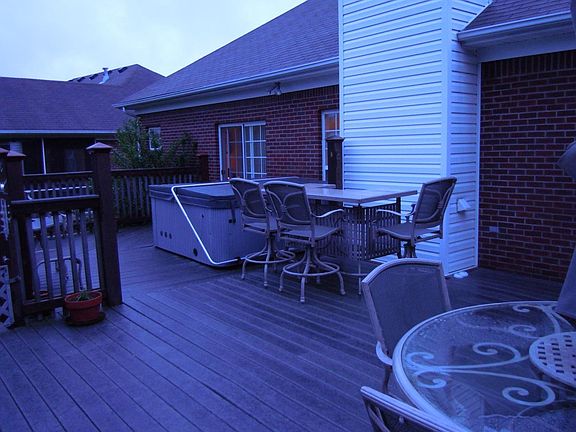 private deck and hot tub