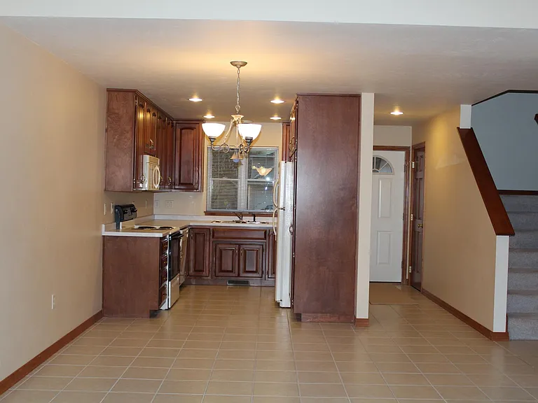 Kitchen and front entrance