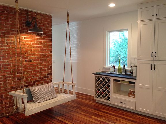 interior porch swing @ bar