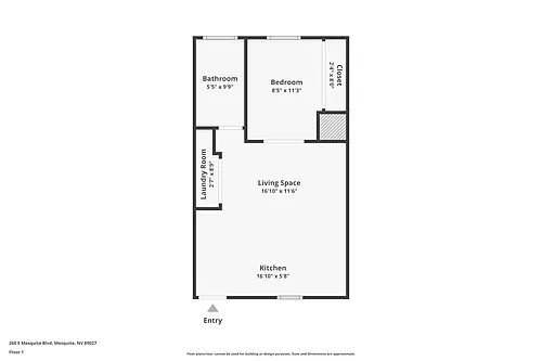 Floor plan Furnished Upscale Studio