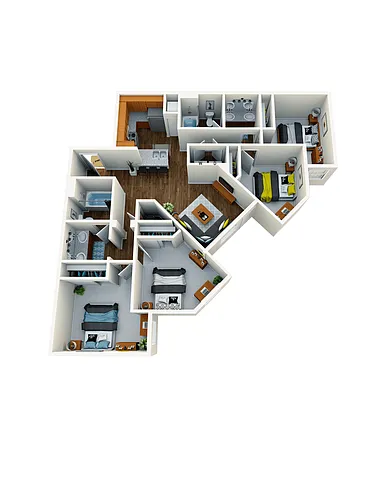 Floor plan D1- Single Space