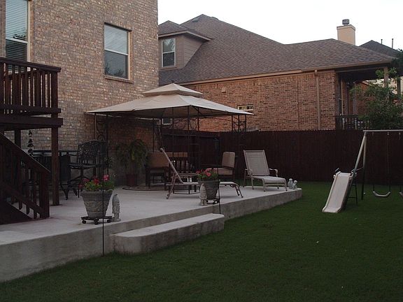 Back yard patio