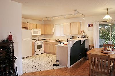 Generously sized kitchen. 