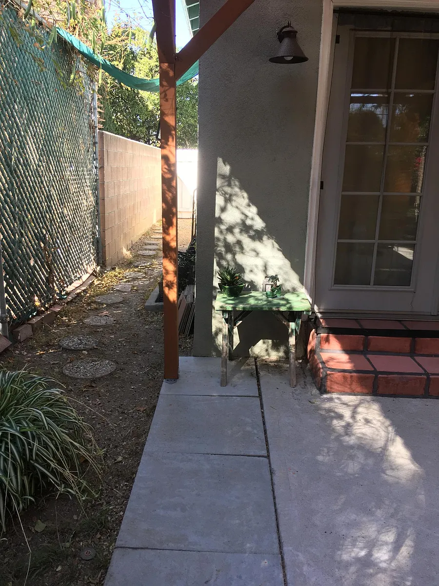 Private Entrance on West Side of house. - 18750 Lull St #STUDIO