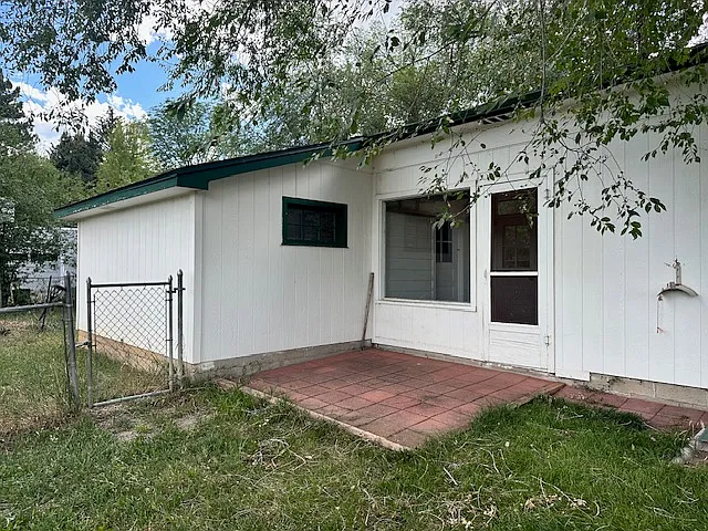 Back patio, mudroom exit