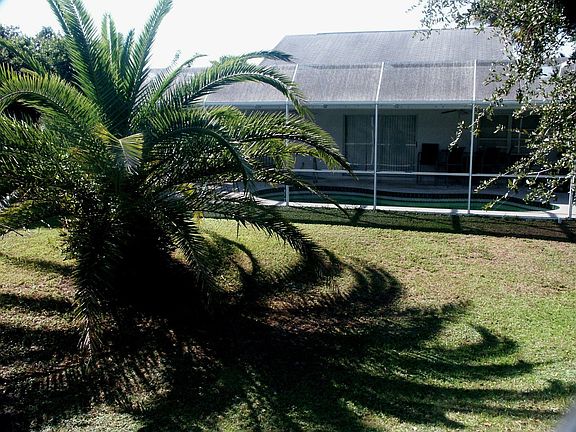 View from the back towards the pool