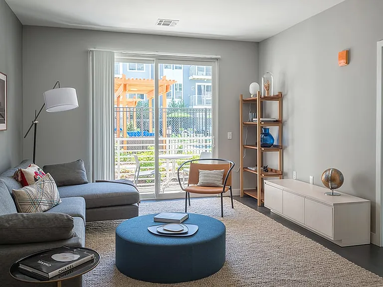 Sustainable wood plank-style flooring throughout