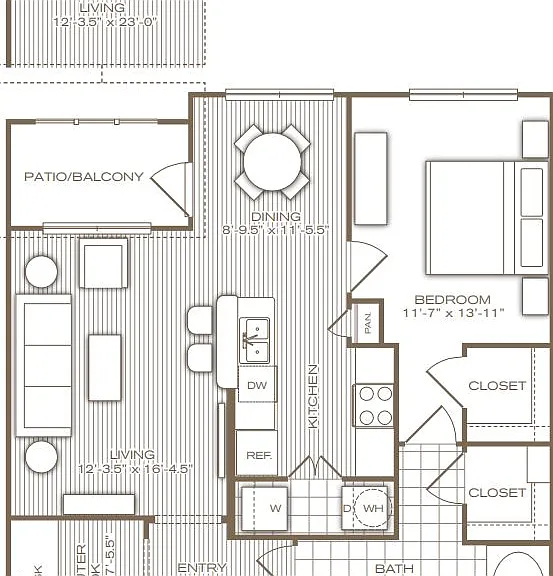 1 Bed 1 Bath 1 Bed 1 Bath