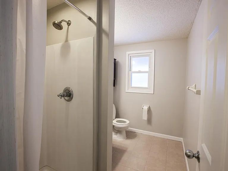 Shower in downstairs bathroom