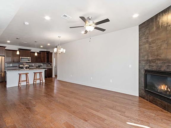 Great Room with gas fireplace.