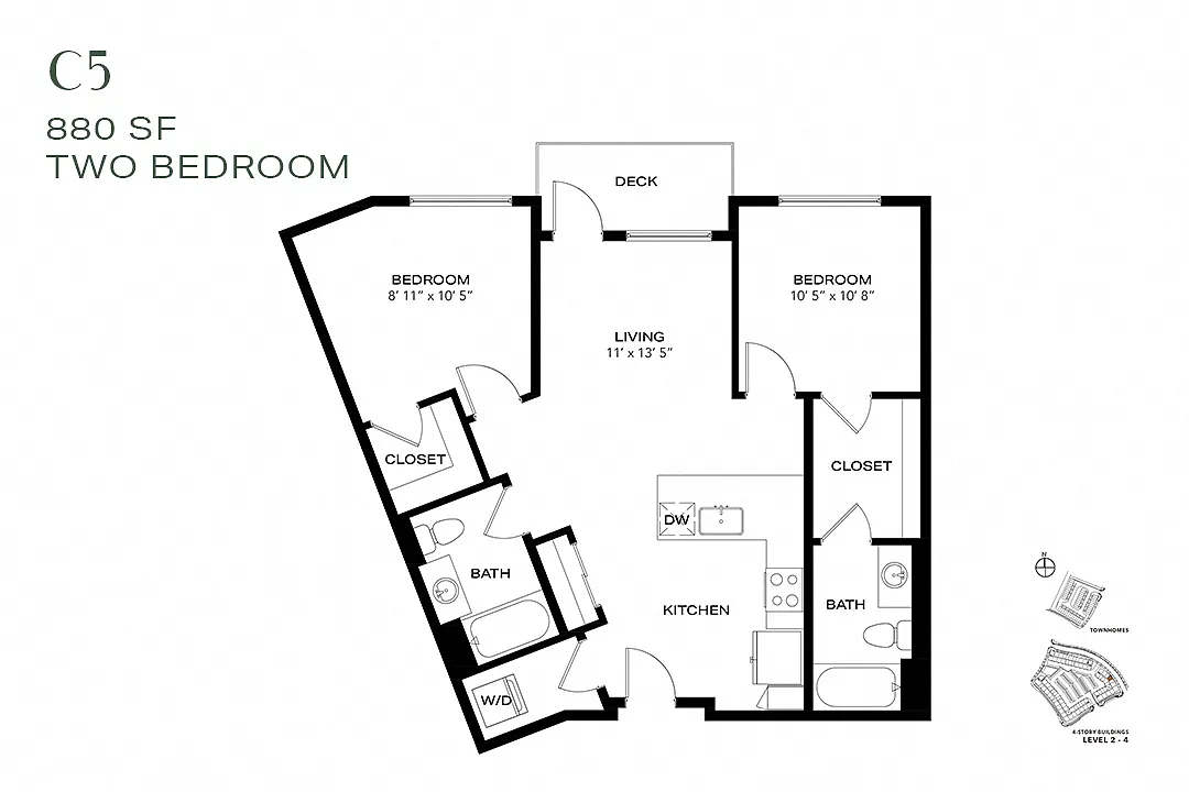 Floor plan Two Bedroom C5
