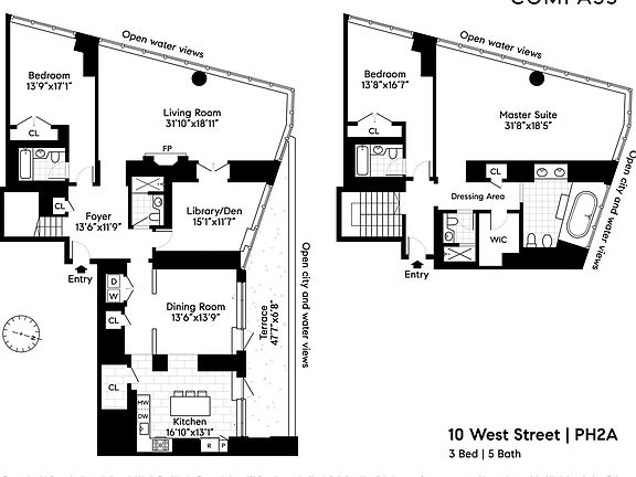 2nd image of 10 Little West St Penthouse 2A