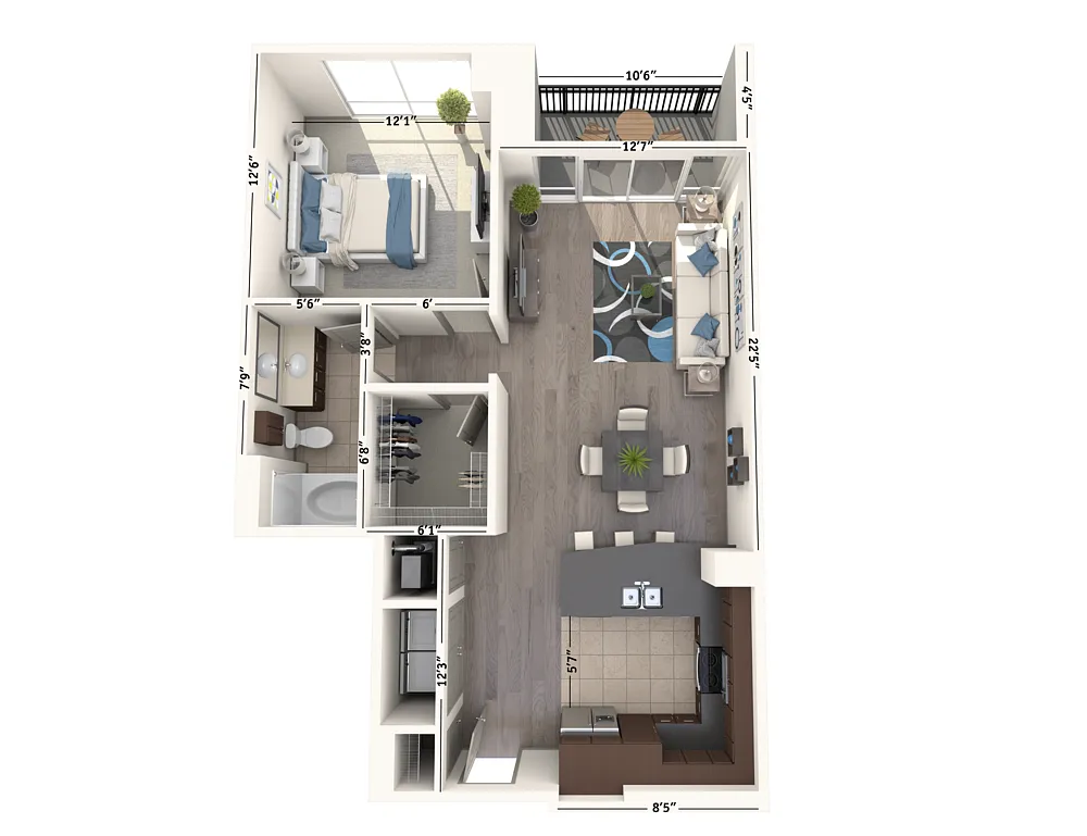 Floor plan A1A