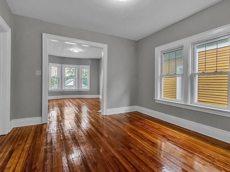 Dining room (closer) and living room (farther).