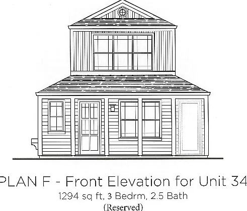 Typical Front Elevation _ 1,294 sq. ft. Typical Front Elevation _ 1,294 sq. ft.