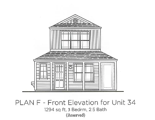 Floor plan Three Bedroom Townhome Large