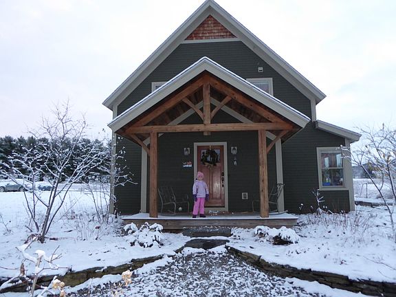 A kiss of winter from the front porch