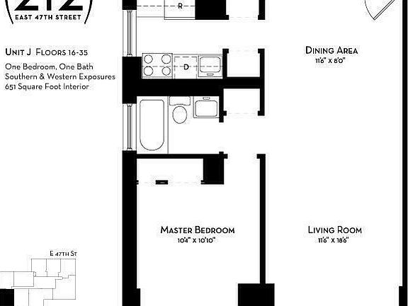 2nd image of 212 E 47th St APT 16J