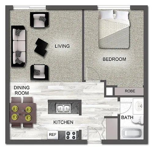 Floor plan 1 Bedroom