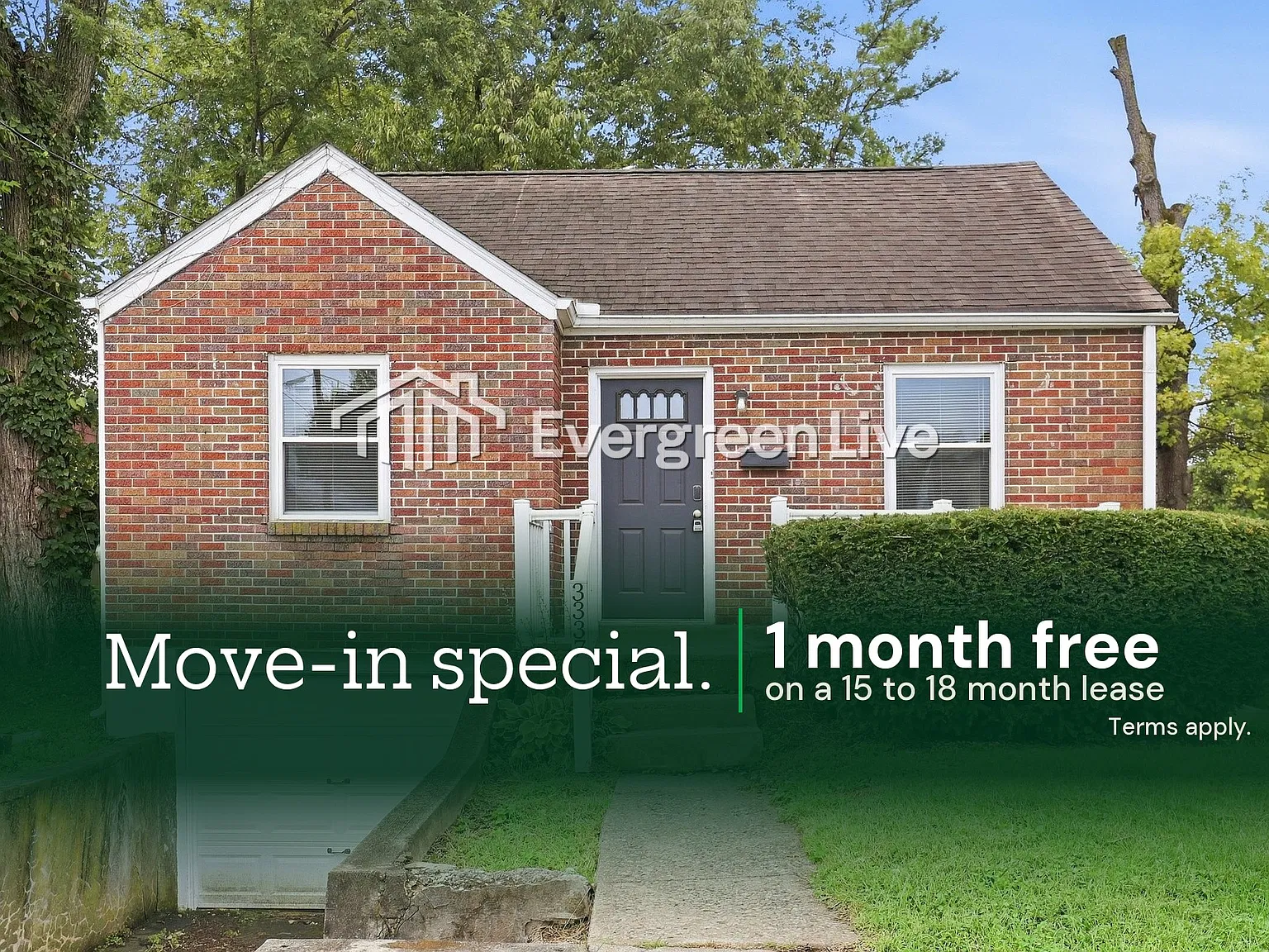 3 bed, 1.0 bath, 1036 sqft, $1,495 — Photo 1