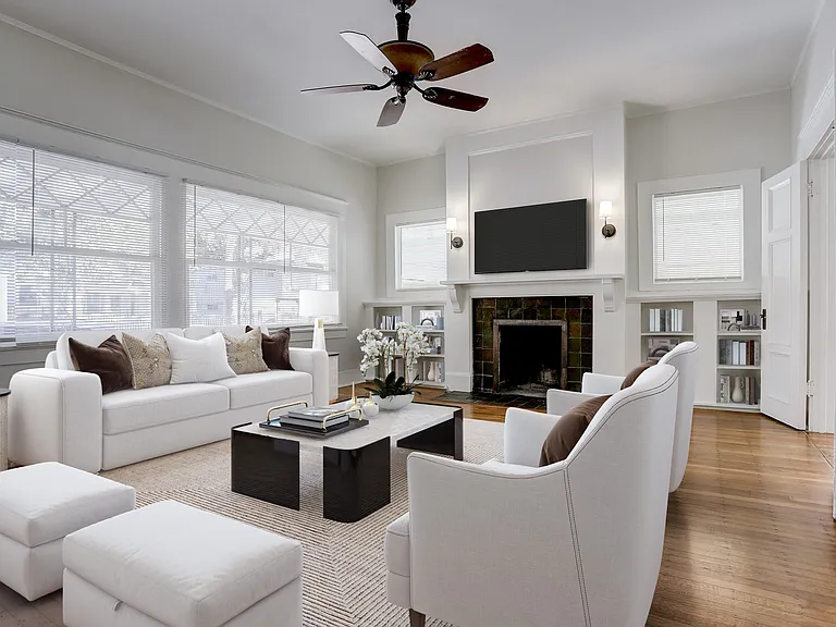 Spacious room with great natural light.