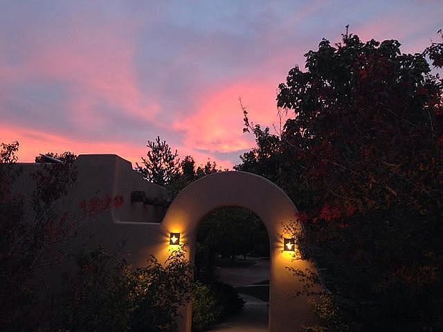 sunrise over the Village