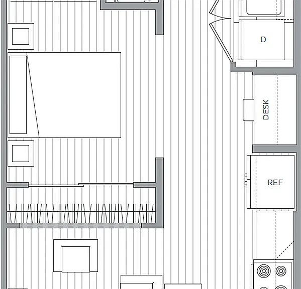 A - Studio / 1 Bath A - Studio / 1 Bath