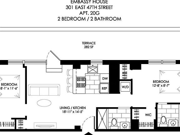 2nd image of 301 E 47th St APT 20-G